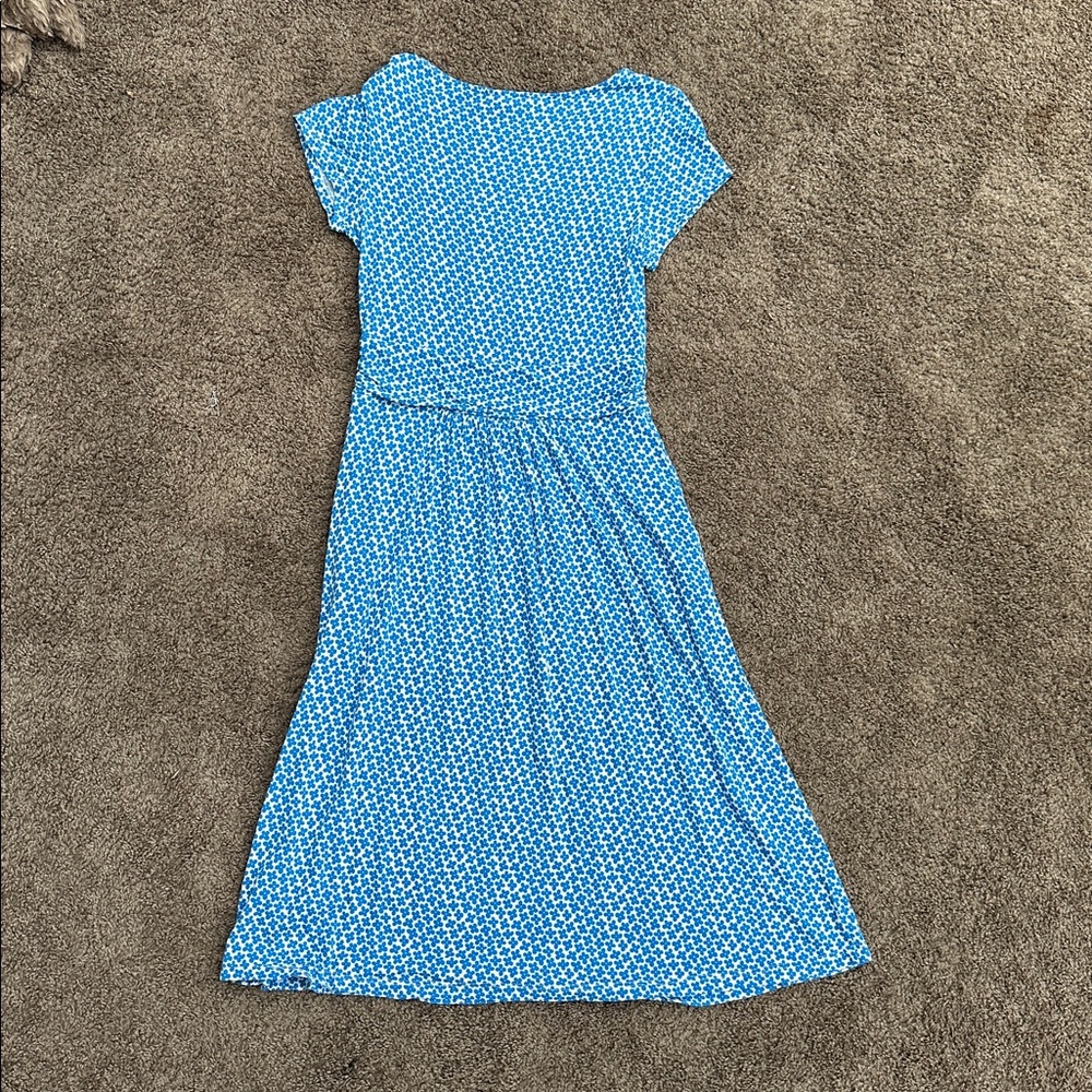 Boden “Amelie” Spring Blue Floral Print Dress - Picture 3 of 4